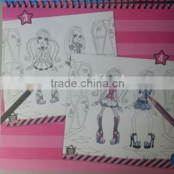 Monster Fashion sketch Portfolio Plastic drawing stencil book