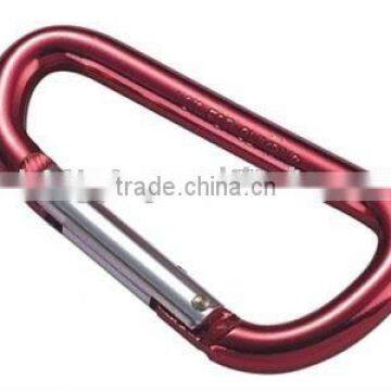 Red Aluminum D Shaped Carabiner Snap Hook Rigging Hardware photo-2