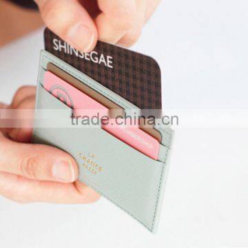 Korea Flat PU Credit Card Pocket Simple Card Holder photo-4