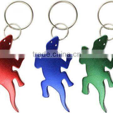 gift gecko beer bottle opener key chain