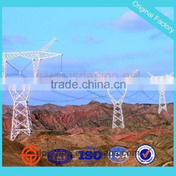 high tension line steel tower
