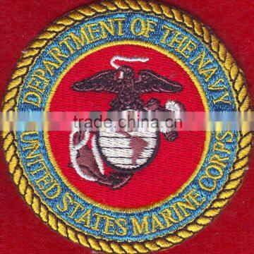 The personalized eagle round embroidery design custom iron on patches