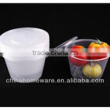 1000ml plastic round takeaway food container