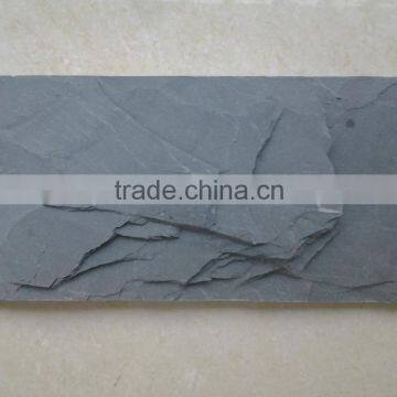 Special surface different colors and sizes with cutting edge natural black slate mushroom stone