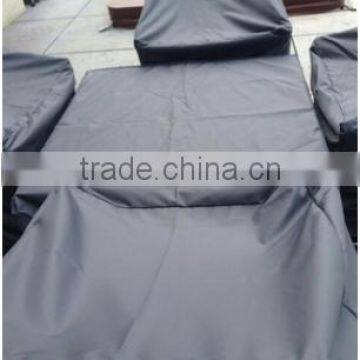 outdoor and garden plastic /polyester waterproof furniture cover with anti uv resistance and good sewing skill