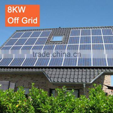 Good Quality and High Efficiency 8KW 96V Solar Power System Kit with A grade solar cells For Home Use