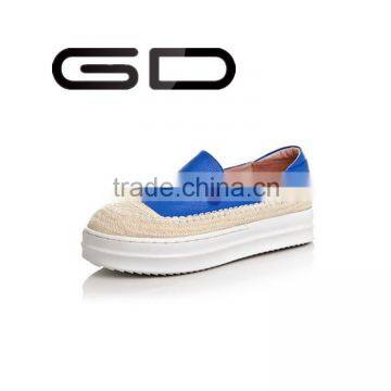 GD fashion and comfortable slip on girls causal shoes with sewing