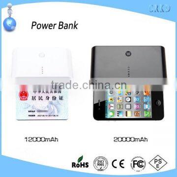 for iPhone 6 portable power bank 12000mah