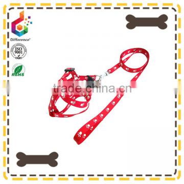 High quality foot pattern printing nylon rope dog leashes