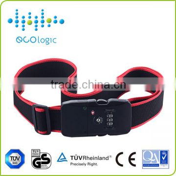 High performance anti-theft alarm bluetooth luggage belt with buzzer alarm and LED indicator