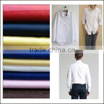 China textile plain dyed 100% cotton teacher uniform shirts fabric