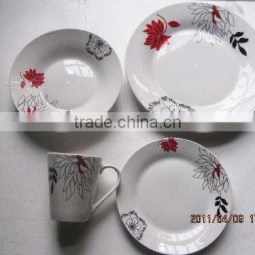 16-pieces modern porcelain dinner set