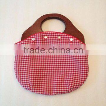 Red Gingham Bermuda Handbag Purse