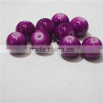 4mm cheap round neon stone color glass beads diy SCB034