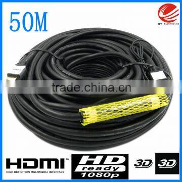 Ultra long 1080p hdmi cable with 50 to 100 m , 19 pin connector hdmi cable v1.4 , male to male hdmi cable made in China