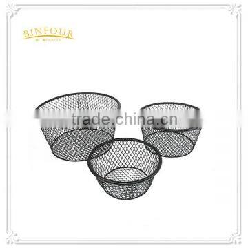 home storage iron storge basket for food