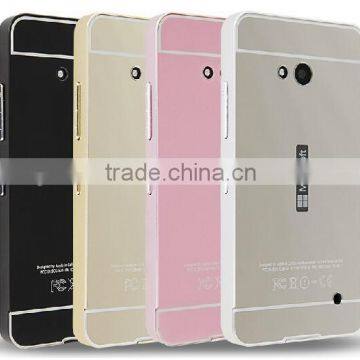 Luxury Aluminum Metal Bumper PC Back Case Cover For Nokia MICROSOFT Lumia 640
