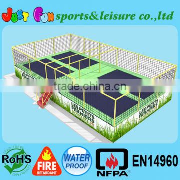 fitness 4 bed trampoline for adults, rectangular trampoline jumper                        
                                                Quality Choice