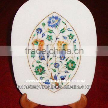 Designer Marble Stone Inlay Plate Antique Mable Plate