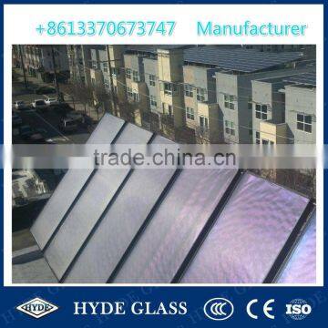 3.2mm ultra clear tempered pattern glass roof water heater solar glass