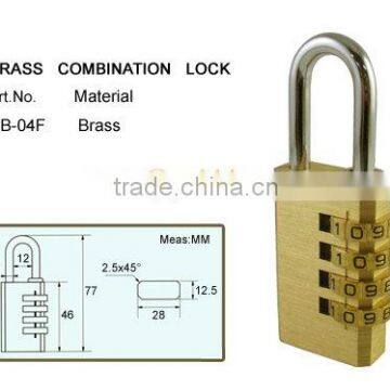 Brass Combination Padlock / digit combination padlock CB-04F