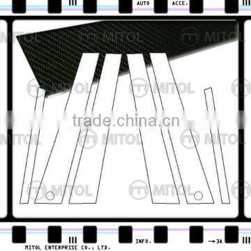 For MERCEDES BENZ C-W203 (Set of 6)Carbon Fiber Pillar Post