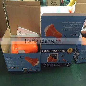 Solar Systems LED Lighting Small Home Solar Power System Lights Phone Charging photo-4