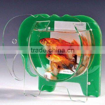 Custom clear fish tank desktop fish tank with light