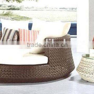 Rattan Single Round Sofa Cum Bed photo-2