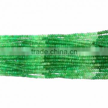 AAA Chrysoprase Shade Faceted Micro Rondelle Beads 2-4 mm 13.5"inches Strand Length AAA