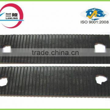 High quality grooved rubber pad used railroad uic 60