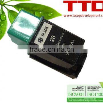 TTD Original Refurbish Ink Cartridge 51626AA for HP 26 cartridge