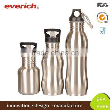 Mirror Finished Custom Stainless Steel Vacuum Sports Bottle With Bamboo Lid Quality Assured photo-3