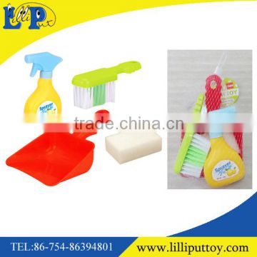 Hot sale pretend play cleaning tools kit brush set toy