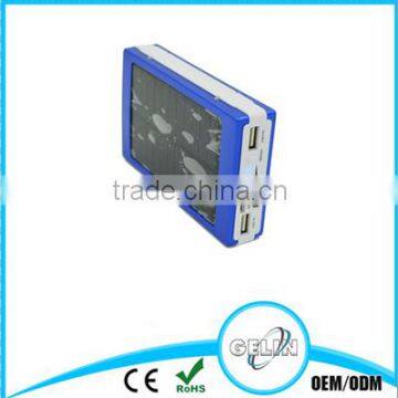 2015 New Universal 30000mAh Solar Charger SOS LED Light USB Mobile Outdoor Solar Power Bank