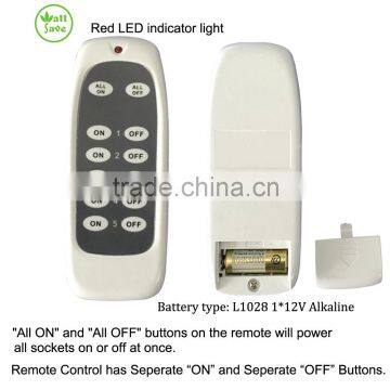 Wall Switch and RF Remote Control Socket Set K21 4+1 photo-4