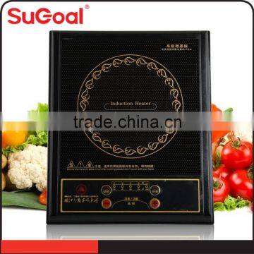 220V Copper Coil Black Glass Crystal Electric induction oven