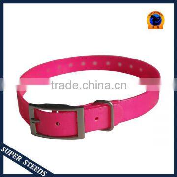 French TPU Dog Collar in Blaze Orange Adjustable photo-5