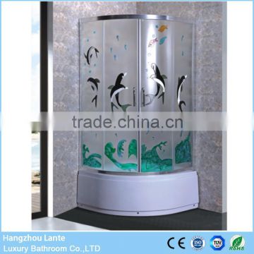 Portable Curved Glass Shower Door