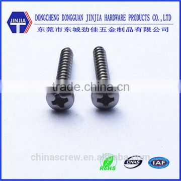 hardened cross recess pan head stainless steel square tapping screw