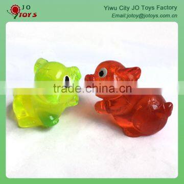 Pticky 3D animal toy like pig with TPR material