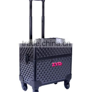 Professional makeup case, makeup train case , makeup case with wheel