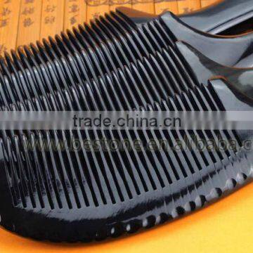 Real Cow OX Horn Hair Comb With Handle photo-3