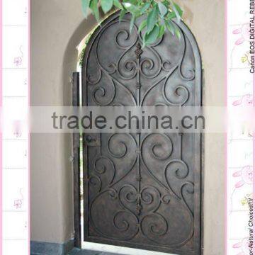 Industrial wrought iron garden gate