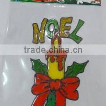 New Design Wreath Christmas Window Sticker/ Decor For Holiday photo-3