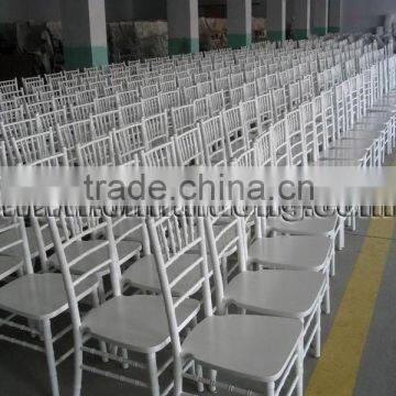 White Wooden Wedding Chairs