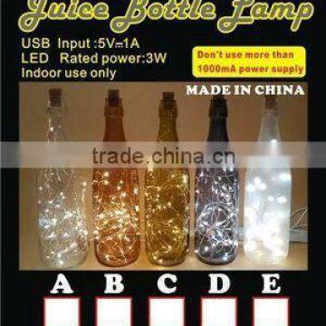 Glass Bottle Led Night Lamp