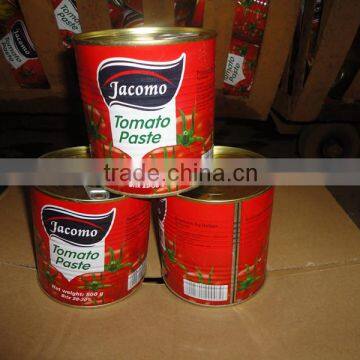 OEM Label Tinned Tomato Paste 18/20 Brix