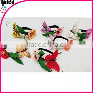 Wreath flower girl garland bride accessory artificial wreath flower bracelet beach wreath bracelet