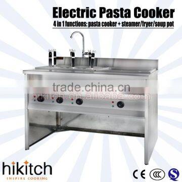 Restaurant kitchen equipment competitive price electric pasta cooker with deep fryer.